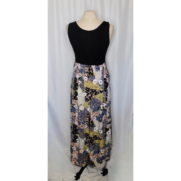 NICOLE MILLER Retro Patchwork Tank Dress Maxi Pockets Summer Bohemian Medium - Picture 8 of 12